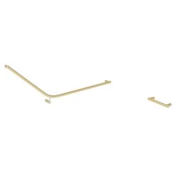 Aliro Accessible 140° Grab Rail - Brushed Brass - Set