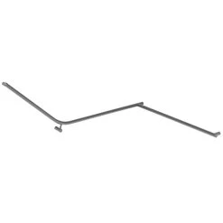 Aliro Accessible 140° Continuous Grab Rail - Brushed Gunmetal