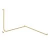 Aliro Accessible 90° Continuous Grab Rail - Brushed Brass