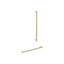 (D)Aliro Accessible Shower Grab Rail Set - Brushed Brass