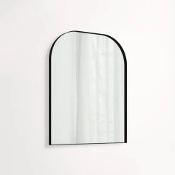 Arch Wall Mirror 600 X 750mm - Matte Black