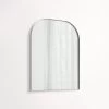Arch Wall Mirror 600 X 750mm - Stainless Steel