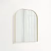 Arch Wall Mirror LED 600 X 750mm - Brushed Brass