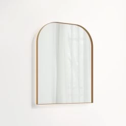 Arch Wall Mirror LED 600 X 750mm - Brushed Copper