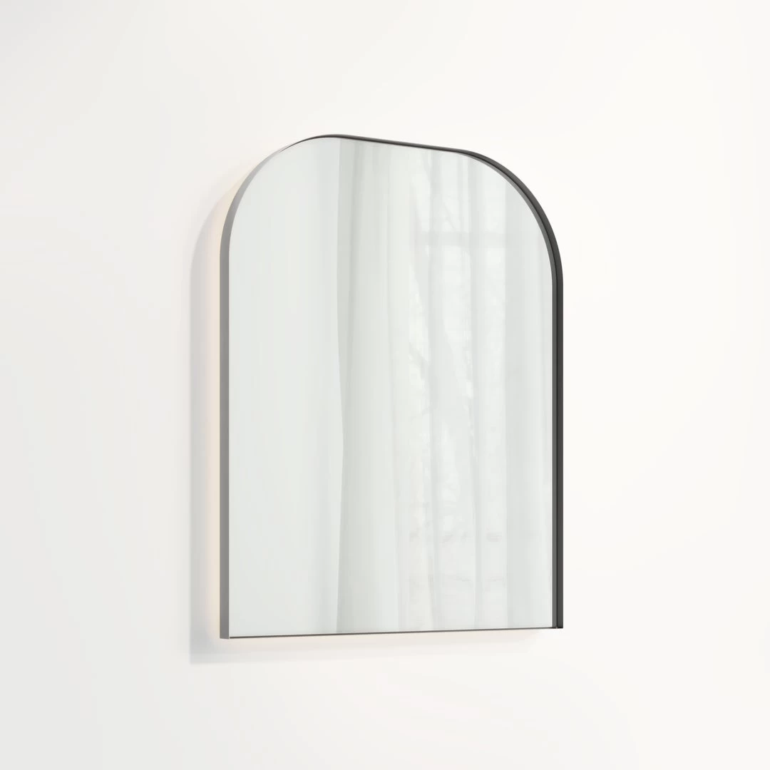 Arch Wall Mirror LED 600 X 750mm - Brushed Gunmetal 1 Arch Wall Mirror LED 600 X 750mm - Brushed Gunmetal