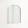 Arch Wall Mirror LED 600 X 750mm - Stainless Steel