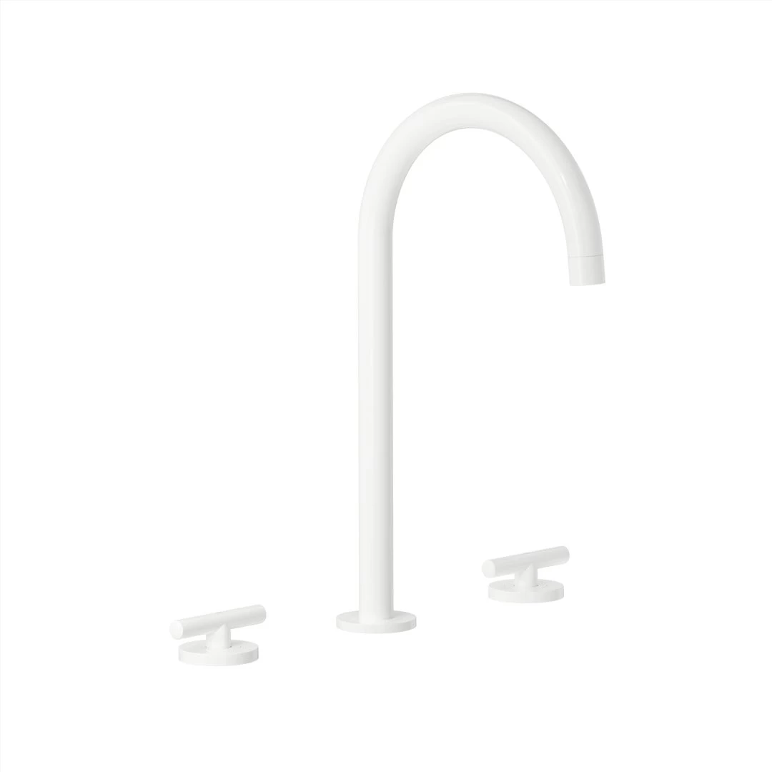 Barre Assembly Bench-Mounted Set - White 1 Barre Assembly Bench-Mounted Set - White