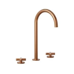 Cross Assembly Bench-Mounted Set - Brushed Copper