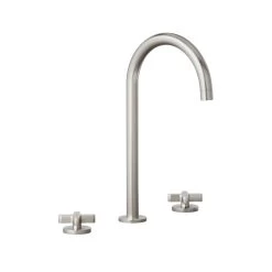 Cross Assembly Bench-Mounted Set - Brushed Nickel