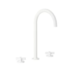 Cross Assembly Bench-Mounted Set - White