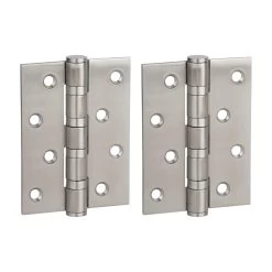 Ellis Butt Door Hinge Pair 100mm - Stainless Steel