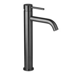 Elysian Extended Basin Mixer - Brushed Gunmetal