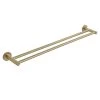 Elysian Double Towel Rail - Brushed Brass