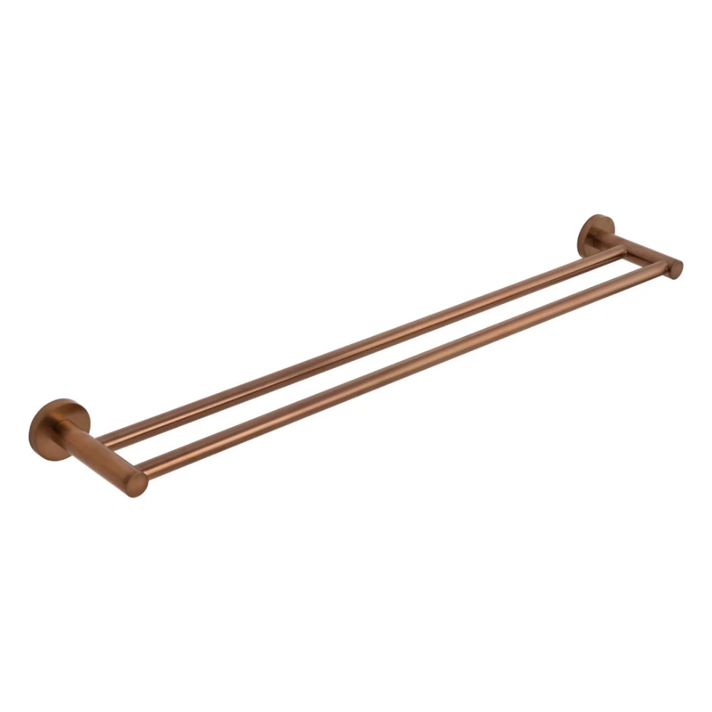 Elysian Double Towel Rail - Brushed Copper 1 Elysian Double Towel Rail - Brushed Copper