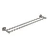 Elysian Double Towel Rail - Brushed Nickel