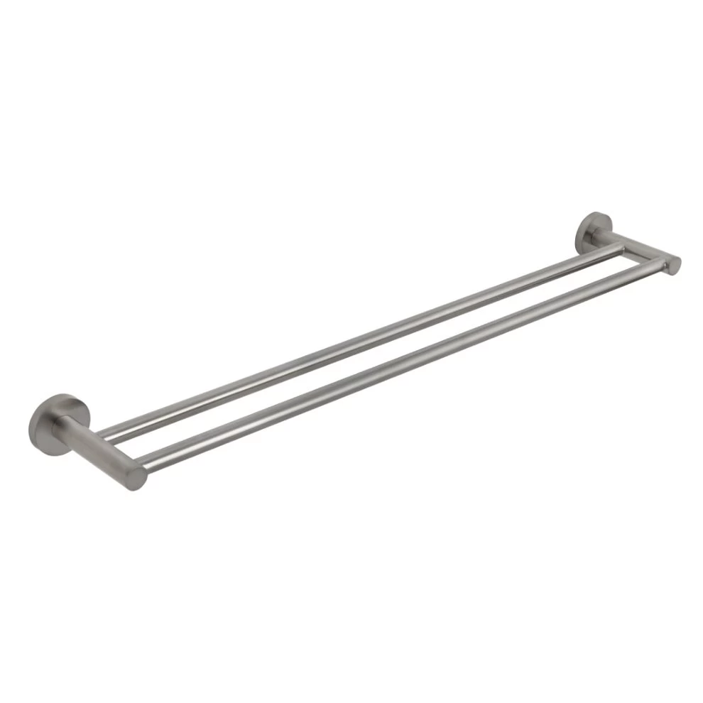 Elysian Double Towel Rail - Brushed Nickel 1 Elysian Double Towel Rail - Brushed Nickel