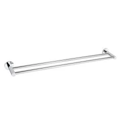 Elysian Double Towel Rail - Chrome
