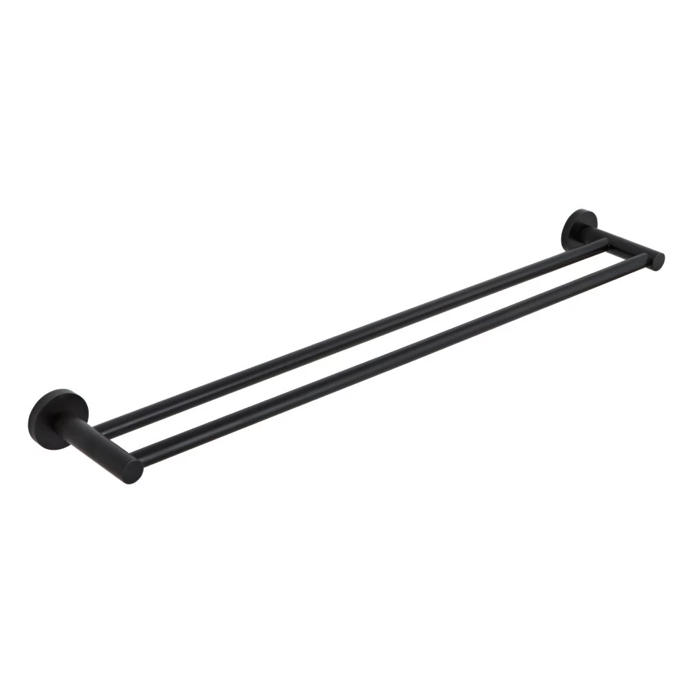 Elysian Double Towel Rail - Matte Black 1 Elysian Double Towel Rail - Matte Black