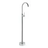 Elysian Floor Mounted Basin/Bath Filler With Mixer - Chrome