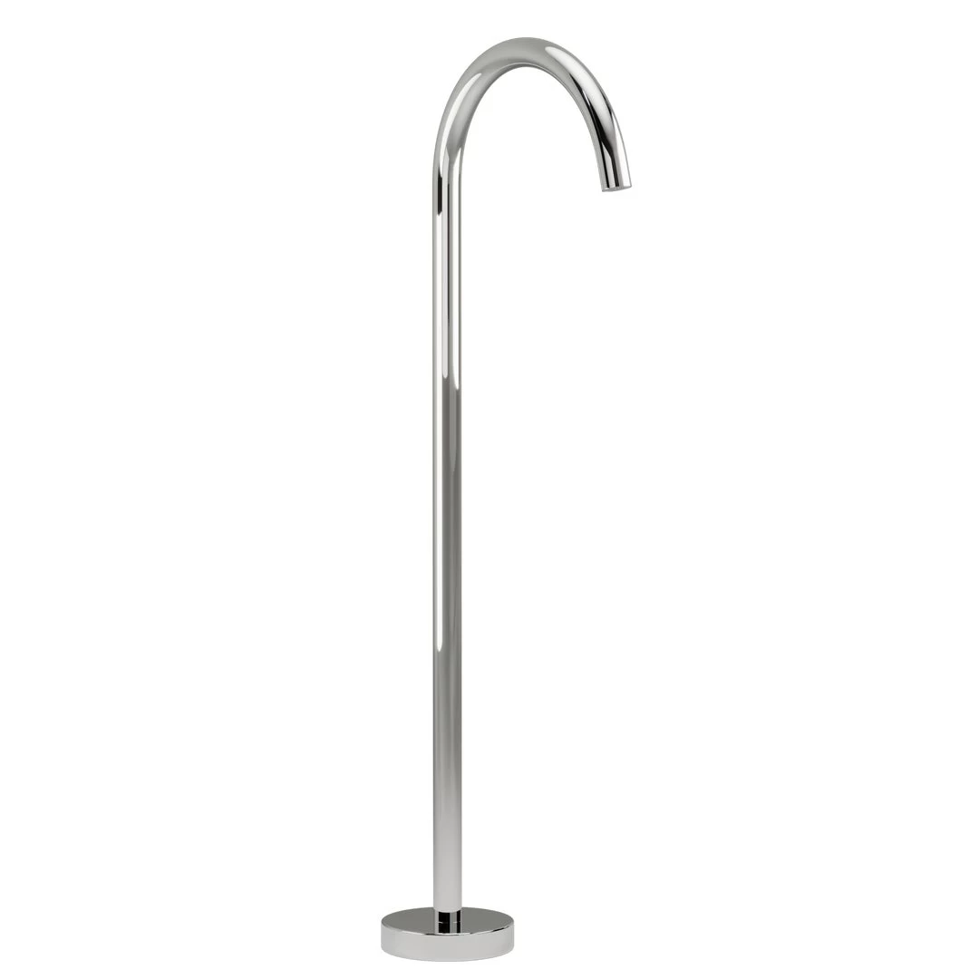 Floor Mounted Bath Filler - Chrome 1 Floor Mounted Bath Filler - Chrome