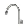 Gooseneck Wall-Mounted Swivel Spout - Brushed Nickel