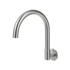Gooseneck Wall-Mounted Swivel Spout - Brushed Nickel