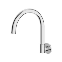 Gooseneck Wall-Mounted Swivel Spout - Chrome