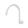 Gooseneck Wall-Mounted Swivel Spout - White