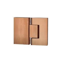 Kenzie Glass To Glass Shower Hinge - Brushed Copper