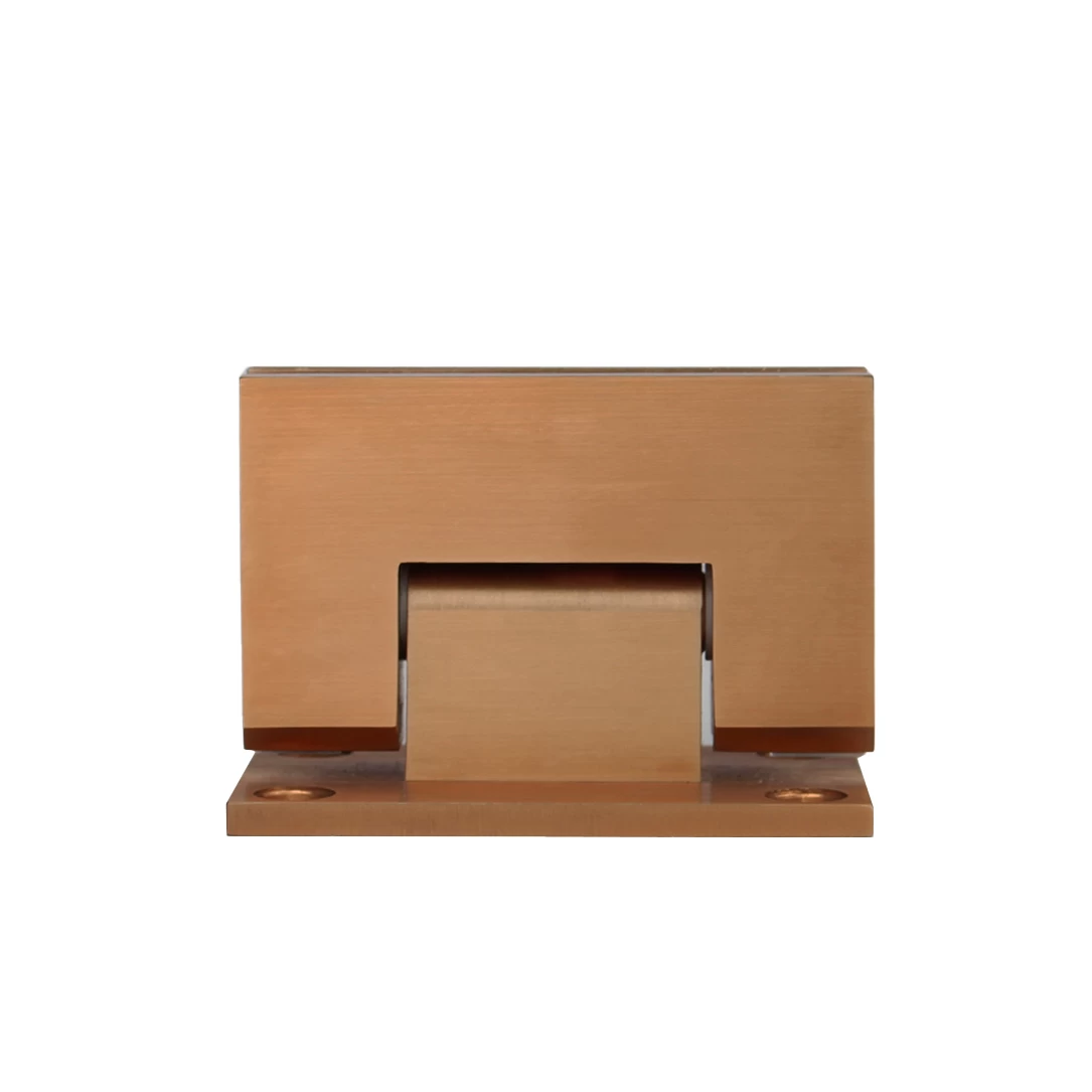 Kenzie Glass-to-Wall Shower Hinge - Brushed Copper 1 Kenzie Glass-to-Wall Shower Hinge - Brushed Copper