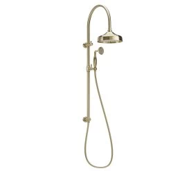 Kingsley Shower Rail Set - Brushed Brass