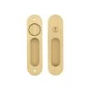 Leroy Sliding Door Privacy Set - Brushed Brass
