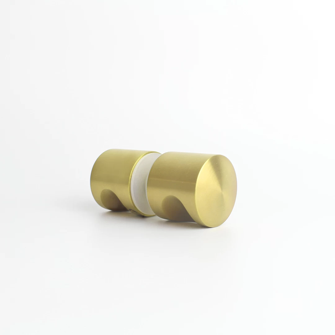 Livio Shower Door Handle - Brushed Brass 1 Livio Shower Door Handle - Brushed Brass