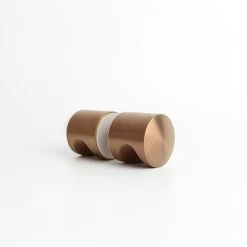 Livio Shower Door Handle - Brushed Copper