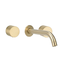 Milani Assembly Taps & Spout Set - Brushed Brass