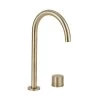 Milani Swivel Hob Mixer Set - Brushed Brass