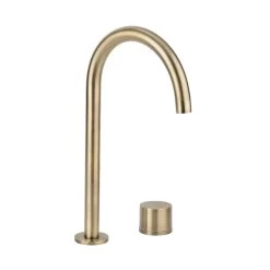 Milani Swivel Hob Mixer Set - Brushed Brass