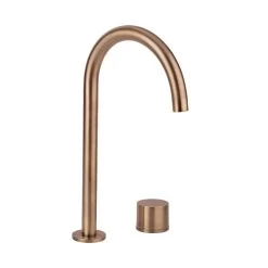Milani Swivel Hob Mixer Set - Brushed Copper