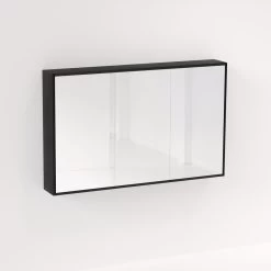 Myra 3 Door Mirror Cabinet 1278mm - Black Oak