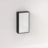 Myra 1 Door Mirror Cabinet 450mm - Black Oak
