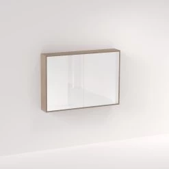 Myra 2-Door Mirror Cabinet 1164mm - Pure Oak