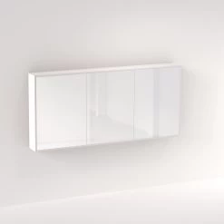 Myra 3 Door Mirror Cabinet 1728mm - Matte White