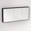 Myra 4 Door Mirror Cabinet 1692mm - Black Oak