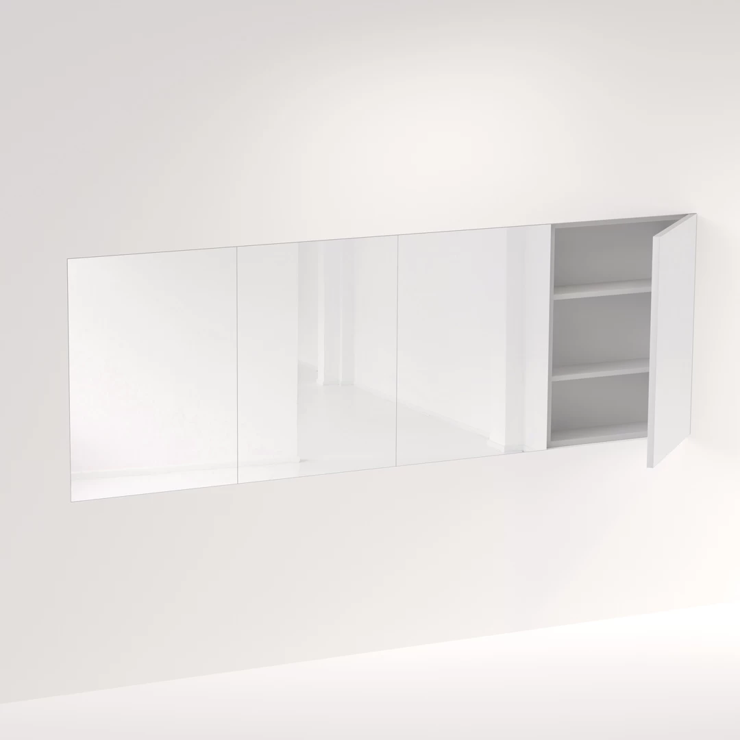 Myra 4-Door Mirror Cabinet Recessed - 2256mm 1 Myra 4-Door Mirror Cabinet Recessed - 2256mm