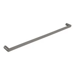 Milani Single Towel Rail 800mm - Brushed Gunmetal