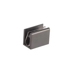 Pius Glass Panel Clip 10mm - Brushed Gunmetal