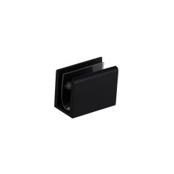 Pius Glass Panel Clip 10mm - Matte Black