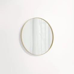 Round Mirror 600mm - Brushed Brass