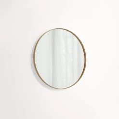 Round Mirror 600mm - Brushed Copper