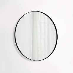 Round Mirror 800mm - Matte Black